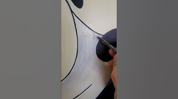 Mastering Precise Lines Acrylic Painting Tips for Shaky Hands #acrylicpainting #painting #artshorts