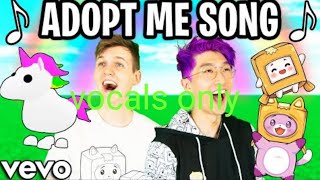 ULTIMATE ROBLOX ADOPT ME SONG! (Official LankyBox Music Video) only vocals