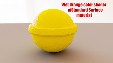 creating Wet Orange color with Maya 2022 aiStandard Surface shader tutorial