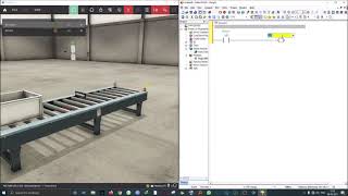 Simple Conveyor example with Delta PLC in Factory IO screenshot 5