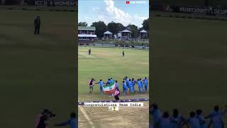 WINNING MOMENT! 🇮🇳🏆 | India beat England to win the inaugural Women’s U19 T20 World Cup title 🔥 screenshot 2
