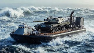 How Hovercraft Rush Tanks From Ship to Shore in Minutes