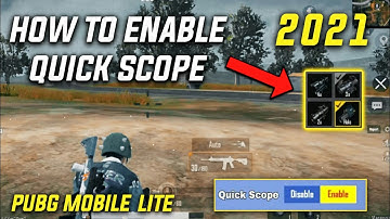 HOW TO ENABLE QUICK SCOPE IN PUBG MOBILE LITE AFTER BAN | MALAYALAM