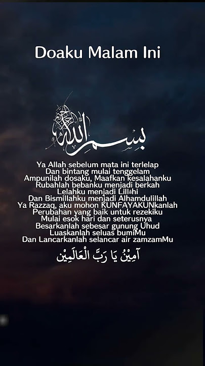 Ya Allah ampunilah dosaku, maafkanlah segala kesalahanku #doa #dzikir #motivasiislam