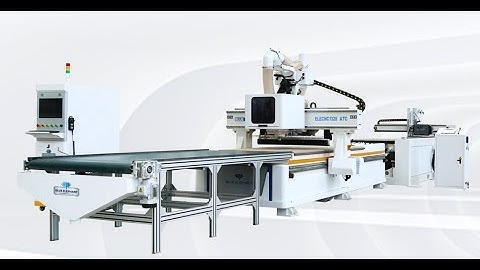 Blue Elephant cabinet production line with auto labeling, auto loading and unloading