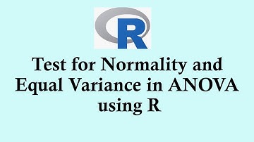 Statistics using R programming |  Test for Normality and Equal Variance in ANOVA using R
