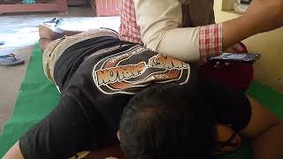 Traditional back massage methods use the elbows