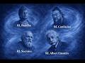 RI Buddha, RI Confucius, RI Socrates and RI Albert Einstein welcome