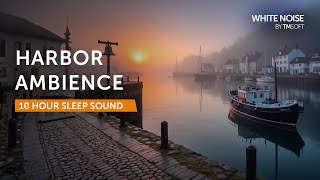 Harbor Foghorn and Bells - 10 Hours Sleep Sound - Black Screen