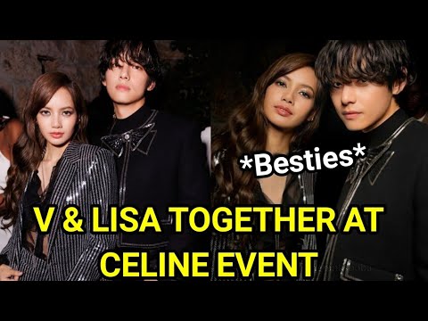 BTS Taehyung and Lisa getting So Close to each other At Celine event Fans  Called Them Siblings 