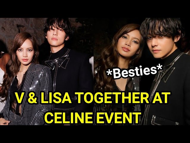 BLACKPINK Lisa, BTS V at Celine Homme Summer 2023