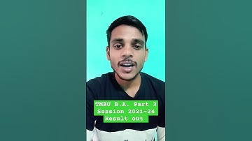 BA part3 result Session 2021-24 || tmbu part 3 result
