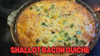 Shallot Bacon Quiche