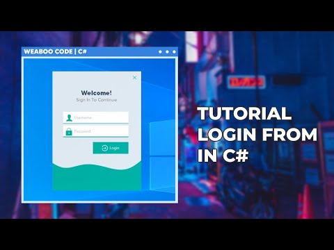 Modern Login Form Design | C# - VISUAL STUDIO - GUNA UI