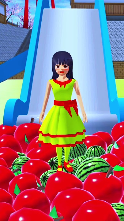 One Two Three 🤪 Learn Number 🤣 With Slide 🙄 #sakuraschoolsimulator #shortsfeed #shorts