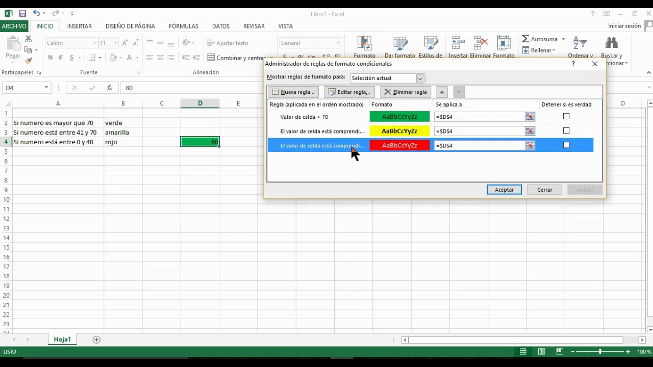 Crear una lista desplegable en excel