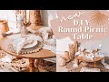 *NEW* D.I.Y ROUND PICNIC TABLE | style a luxury boho picnic with me