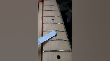 Reseating Lifted Frets | The Step Before  Level and Crown #guitar #fender #stratocaster #telecaster