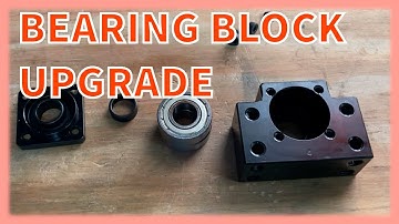 DIY CNC ball screw support upgrade BK12 bearing block.