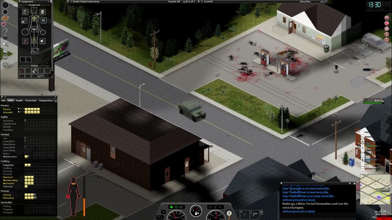 Project Zomboid Escaped the School but got surprised YouTube