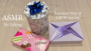 【ASMR】Japanese Way of Gift Wrapping | No Talking Version | Crinkle Sounds