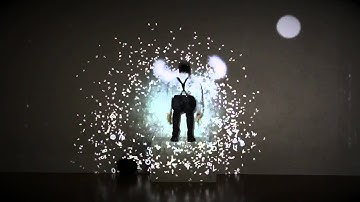Magic live projection mapping performance