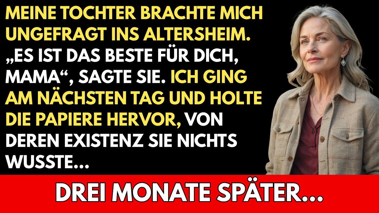 Ich stand in meiner blauen Lieblingsschürze am Sonntagmorgen in der Küche, der Duft von frischem Apfelkuchen lag in der Luft, als meine Tochter Verena und ihr Mann Holger durch die Tür kamen und...