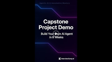 Capstone Project Demo – Build Your Own AI Agent in 8 Weeks