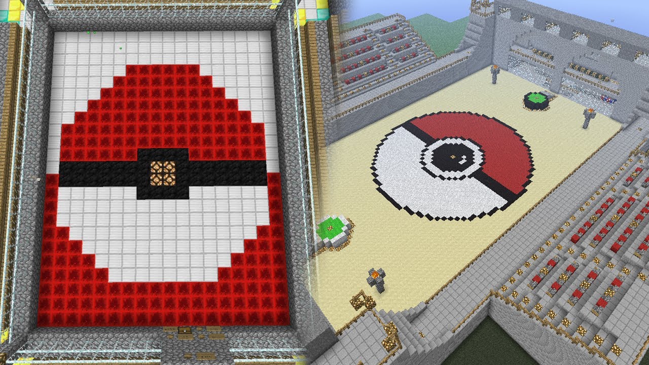 POKEMON ARENA IN MINECRAFT - YouTube