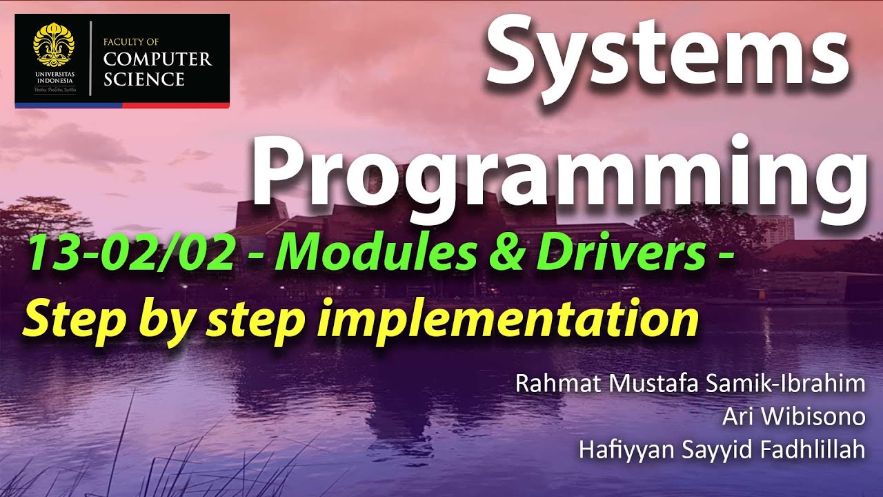 Systems Programming - 13-02/02- Writing Modules and Drivers - Hands on ...