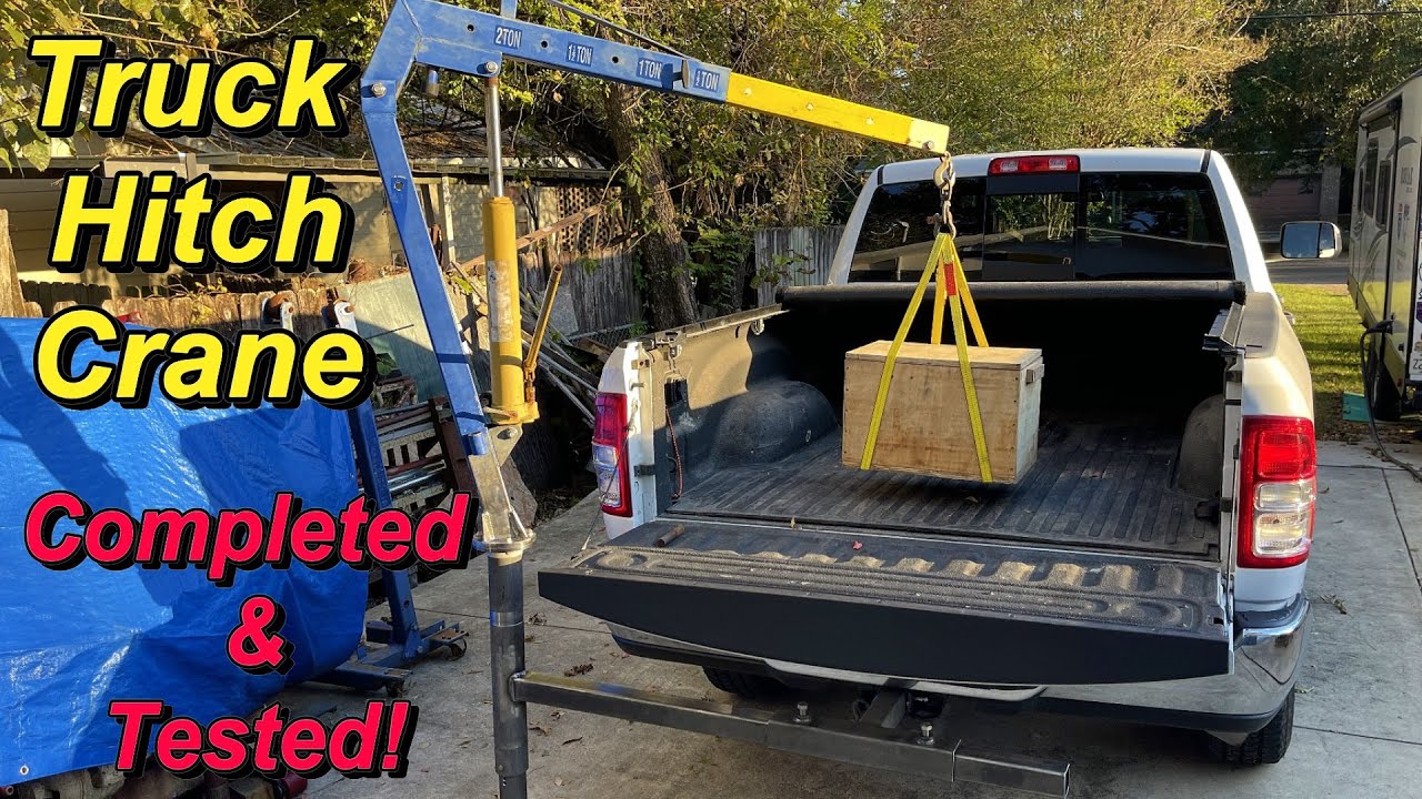Truck Hitch Crane Build Ep. 7 First Test! YouTube