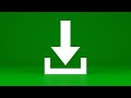 Clean Download UI Animation Loop | Download Button Green Screen