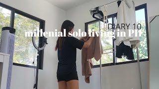 VLOG #10 MILLENIAL SOLO LIVING | Divimart Mini Haul + Cooking Lunch (Living Alone UPDATE)