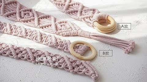 Macrame| DIY Macrame belt  tutorial #26