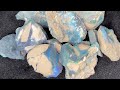 Cleaning up a parcel: Lightning ridge opal.