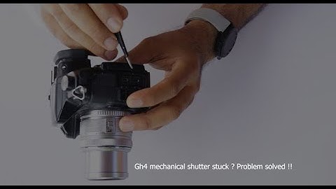 Happy to say that if your Gh4 mechanical shutter is stuck , then the Problem been solved!!!1
