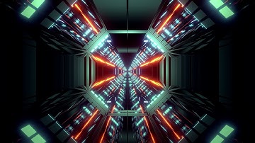 Endless Futuristic Science-Fiction Tunnel HD 4K