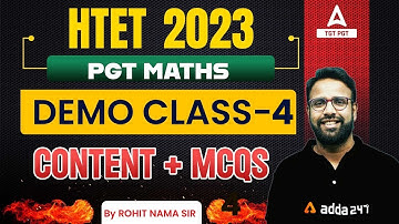 HTET PGT Maths Classes #4 | HTET PGT Maths Preparation By Rohit Nama