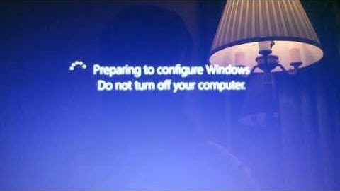 Preparing To Configure Windows Do Not Turn Off Your Computer