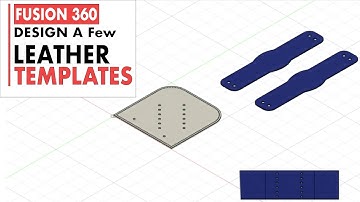 Design a Leather Template  Using  Fusion 360 - Sword Frog