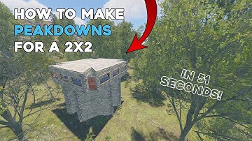 How To Make Peekdowns For a 2x2 In 51 Seconds! | Rust 2021