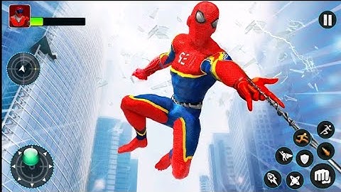 Spider rope hero speed Games - spider man games Android iOS gameplay