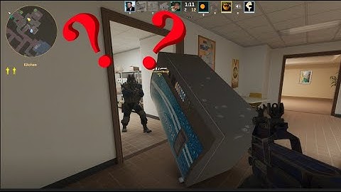 Blocking the entrance with a vending machine in CS2 Office because I can