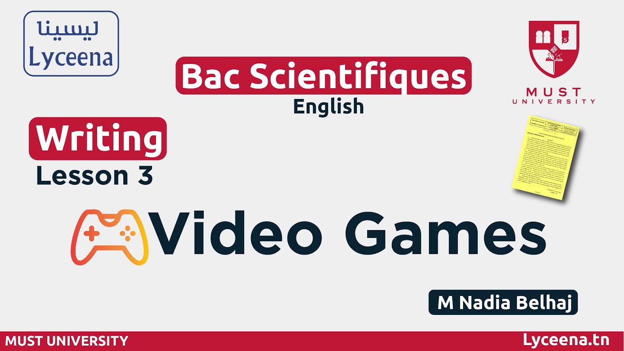 ✅Bac- English : Writing Video Games