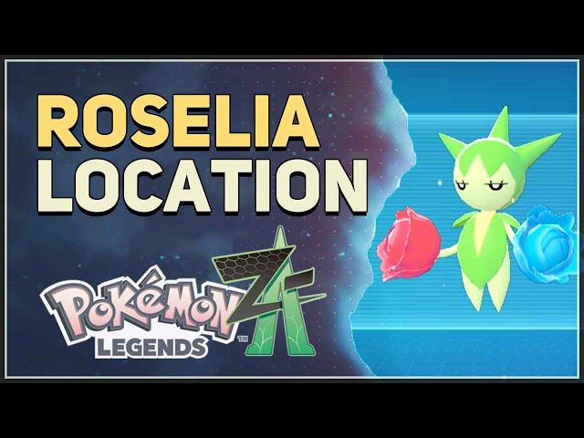 Roselia Location Pokemon Legends Z-A (Pokedex 030) - YouTube