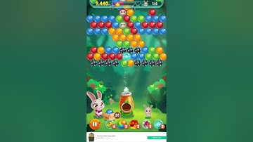 Bunny Pop Level 73 no booster [Gameplay Walkthrough] optimized for smartphones [BitMango]
