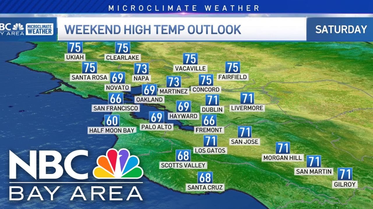 Bay Area forecast: Mild to warm weekend - YouTube