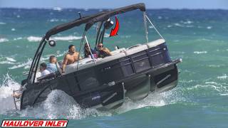 HAULOVER is NO MATCH for this TRITOON! | Haulover Inlet Boats