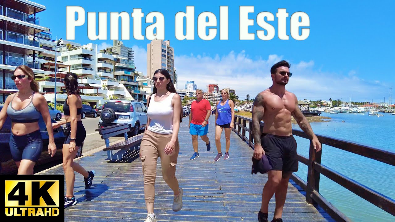 🇺🇾☀️Punta del este 2025 Walking Tour 4k, Uruguay.🌊