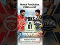 PBKS to beat GT! 🏏 Can they fix our 0-3 tracker? 🔥 #IPL2026 #PBKSvGT #Cricket #MatchDay #GTvPBKS